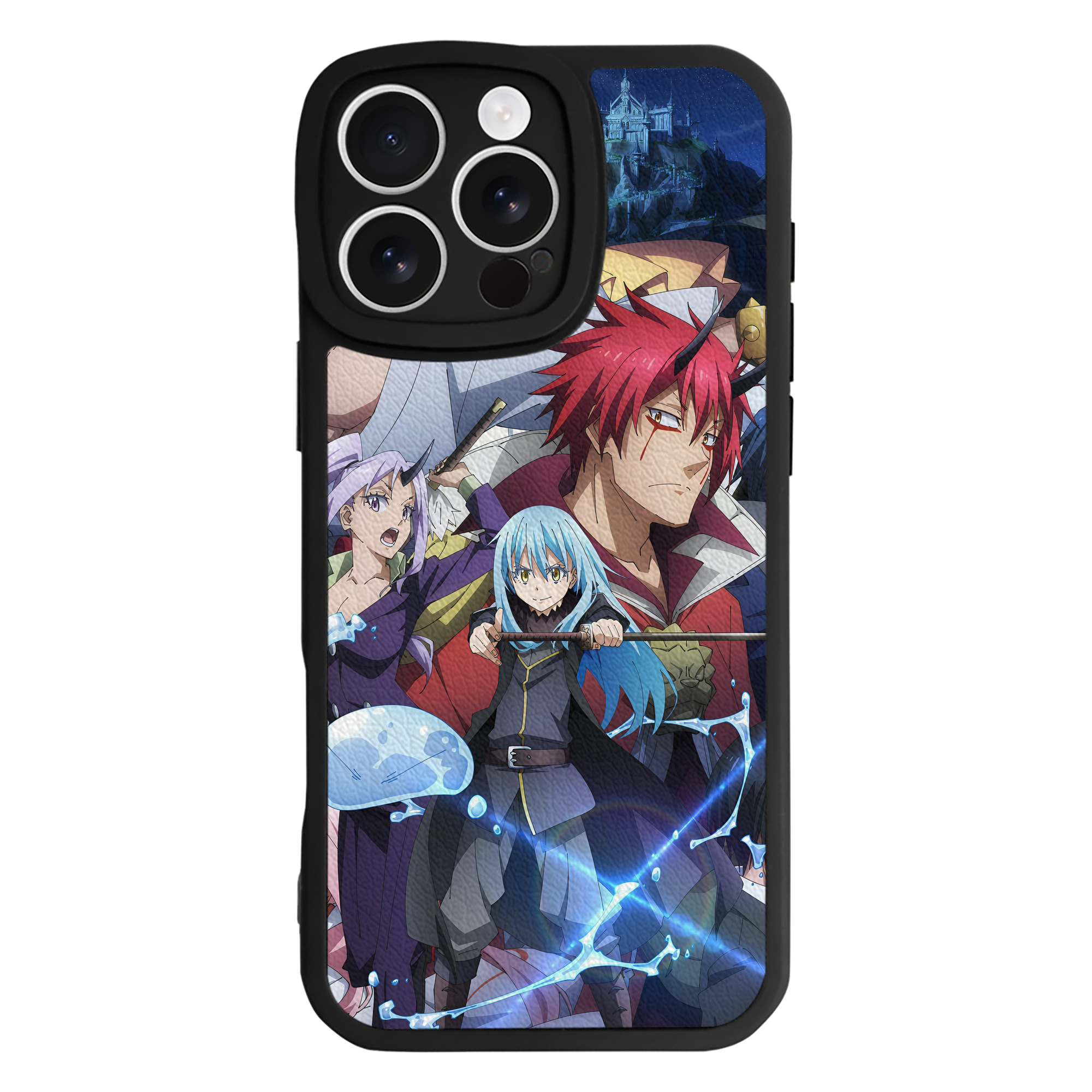 （画像用） 転スラ Regarding Reincarnated to Slime 【iPhone 16シリーズ対応】シリコンスマホケース（レザー調） 材質：シリコン